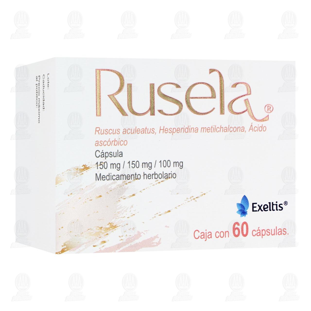 Rusela 150mg/150mg/100mg, 60 C&aacute;psulas. image number 0
