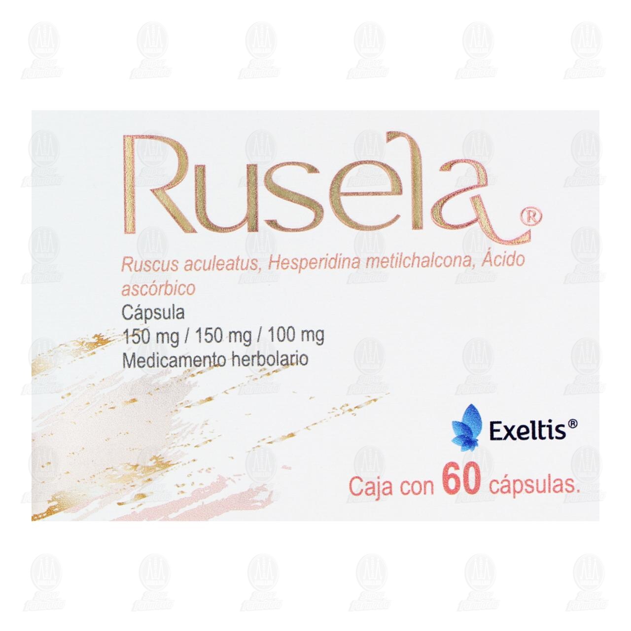 Rusela 150mg/150mg/100mg, 60 C&aacute;psulas. image number 1