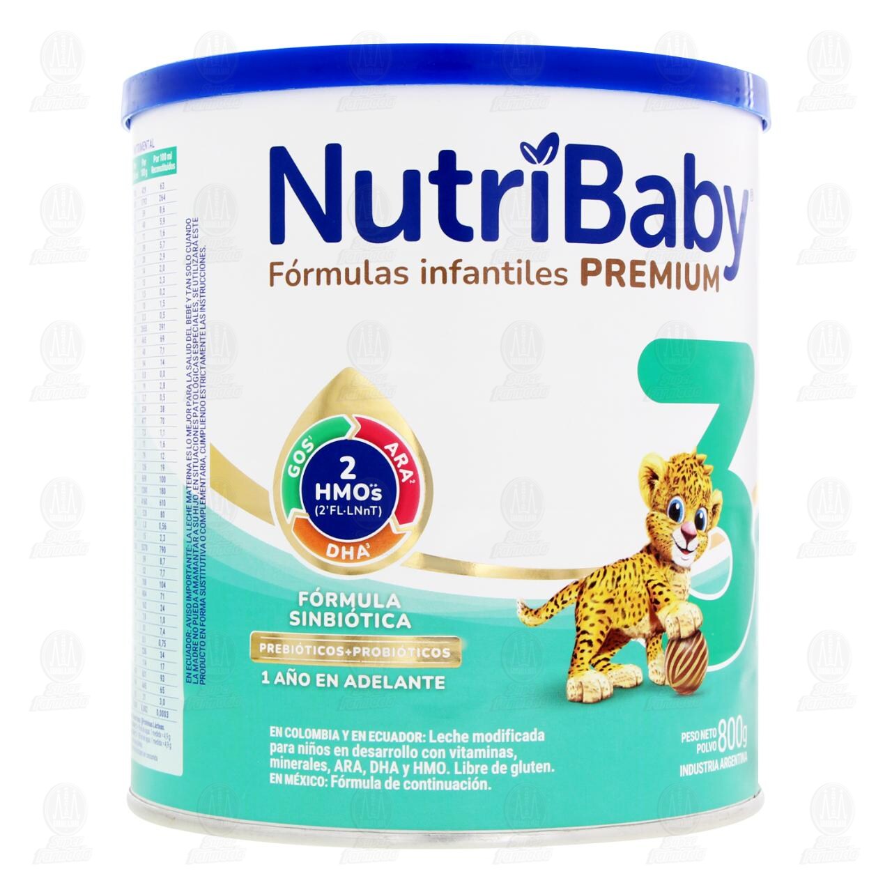 F&oacute;rmula Infantil NutriBaby Premium 3 en Polvo (1 A&ntilde;o en Adelante), 800 gr. image number 0