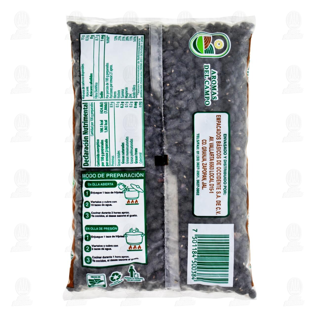 Frijol Negro Aromas del Campo, 750 gr. image number 1