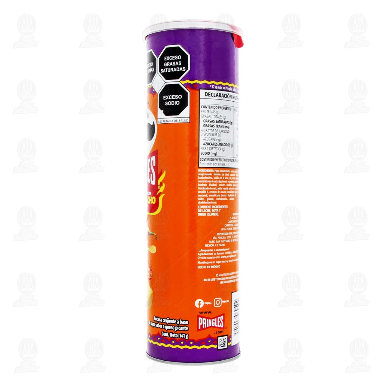 Papas Pringles Queso Nacho, 141 gr. image number 3
