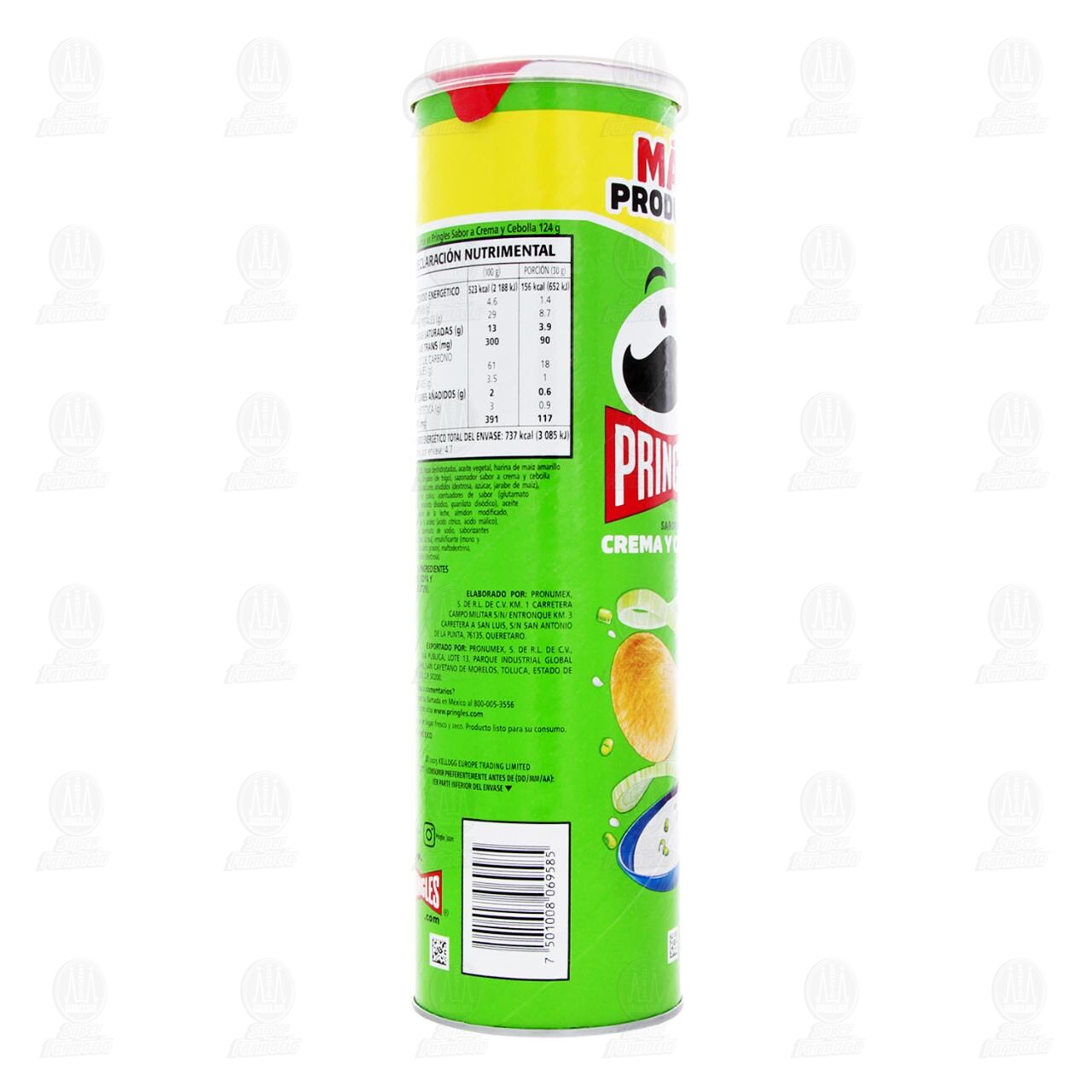 Papas Pringles Sabor Crema y Cebolla, 141 gr. image number 2