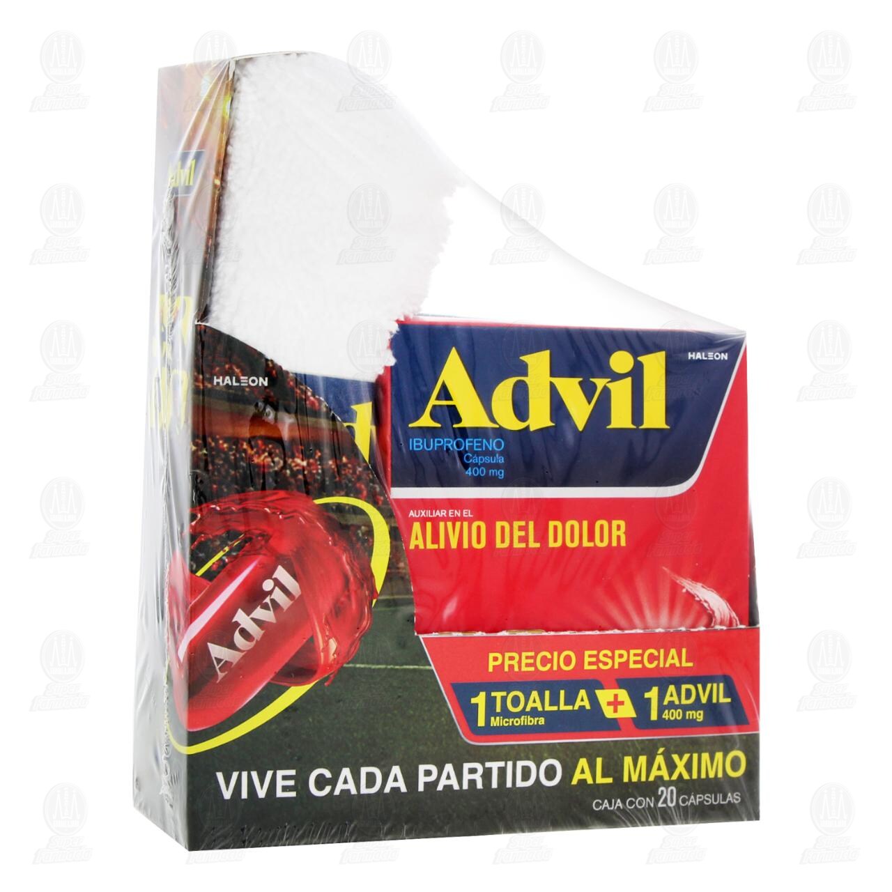 Pack Advil 400 mg + Toalla Microfibra, 2 pzas. image number 0