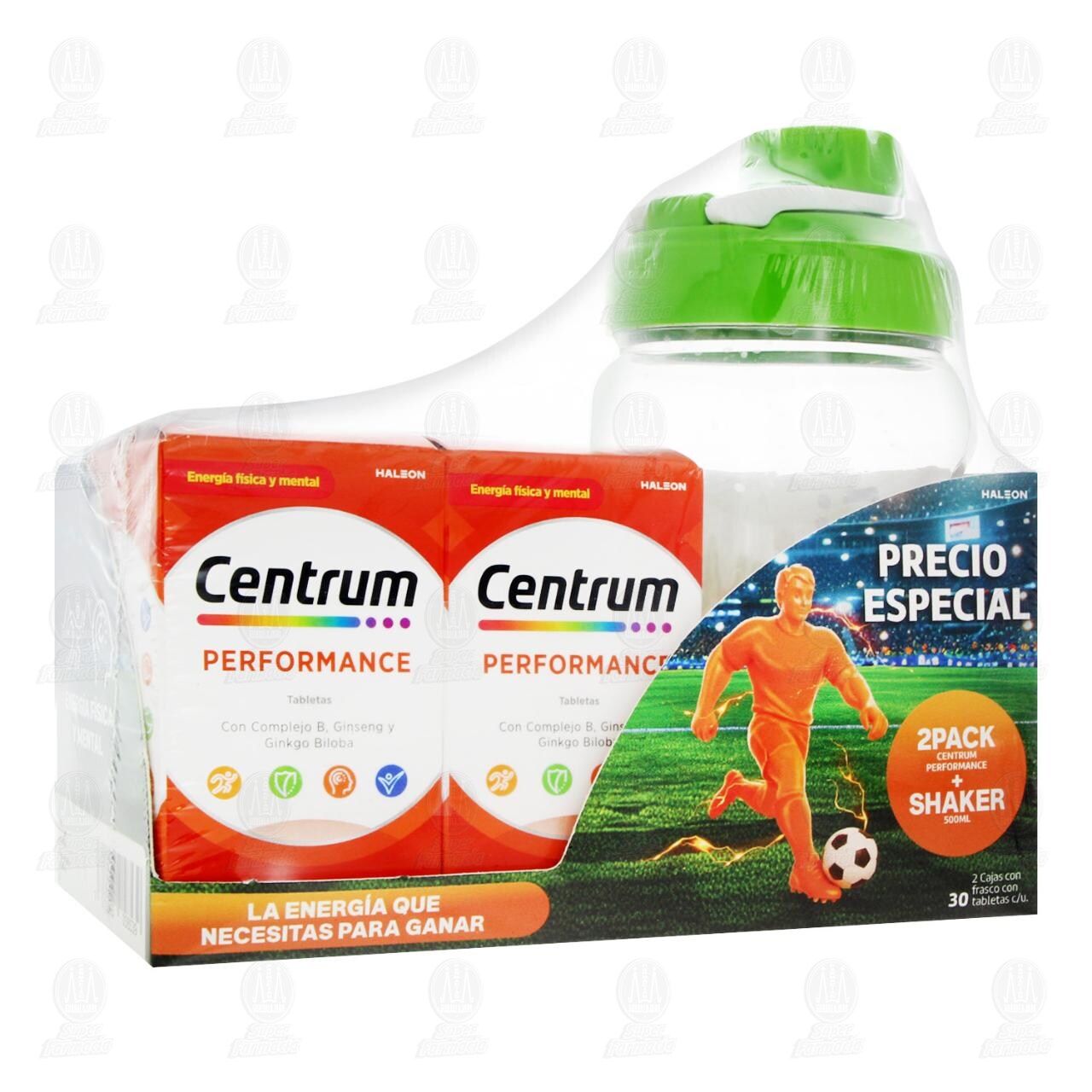 Pack Centrum Performance 60 Tabletas + Shaker 500 ml, 3 pzas.