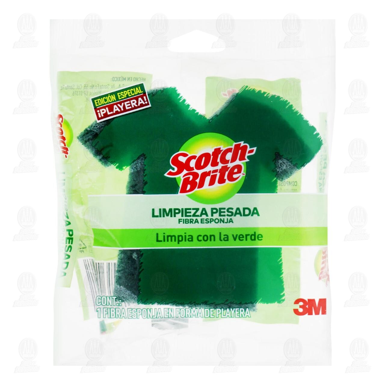 Fibra Scotch-Brite Limpieza Pesada en Forma de Playera, 1 pz. image number 0