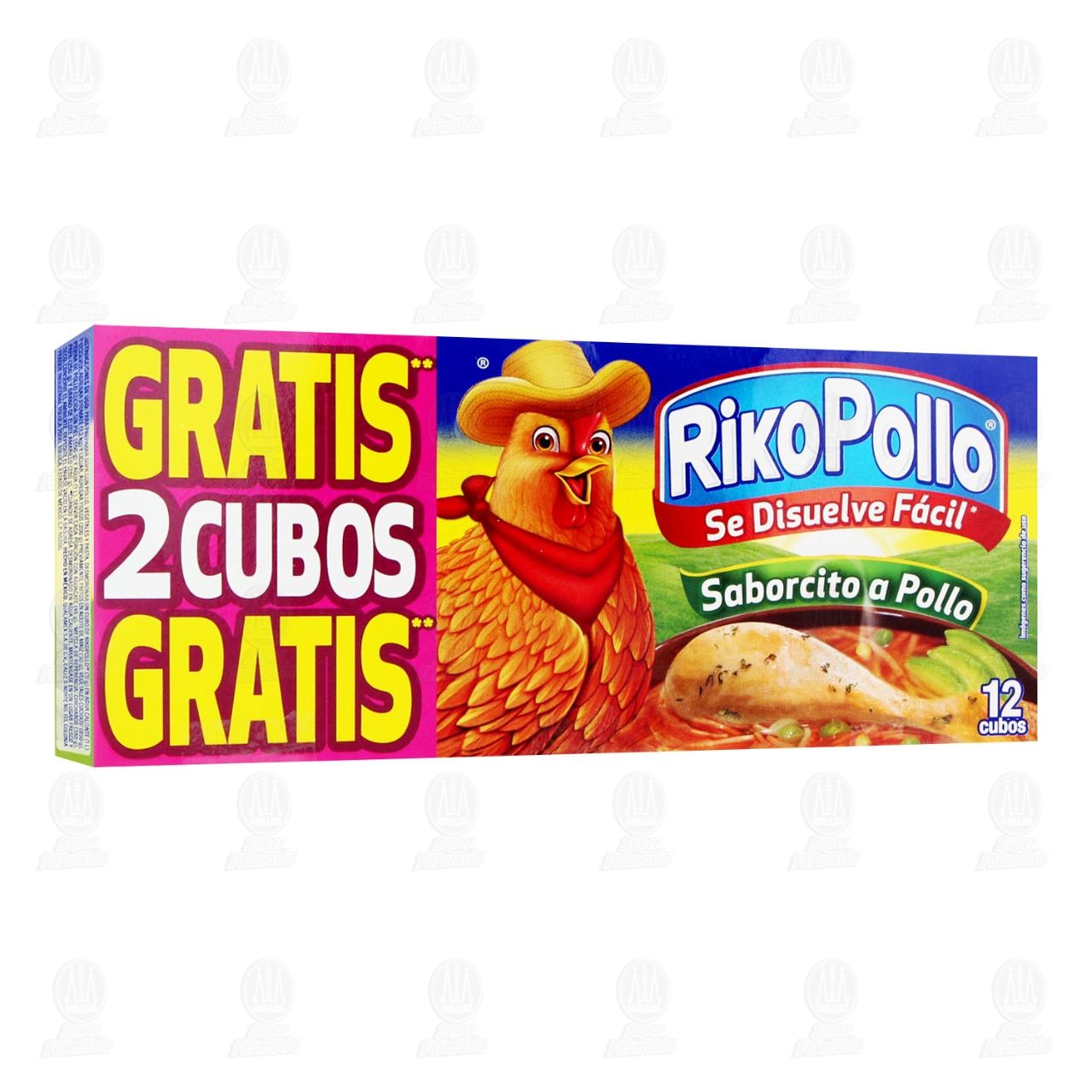Concentrado de Pollo Riko Pollo, 12 Cubos. image number 0