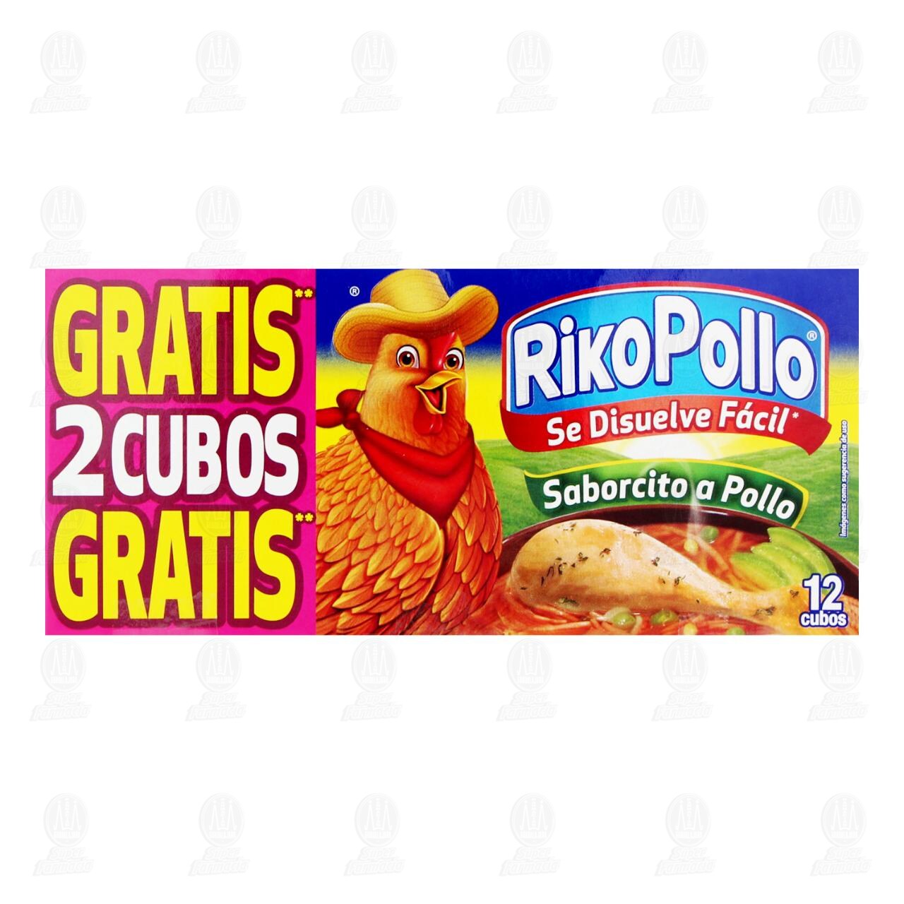 Concentrado de Pollo Riko Pollo, 12 Cubos. image number 1