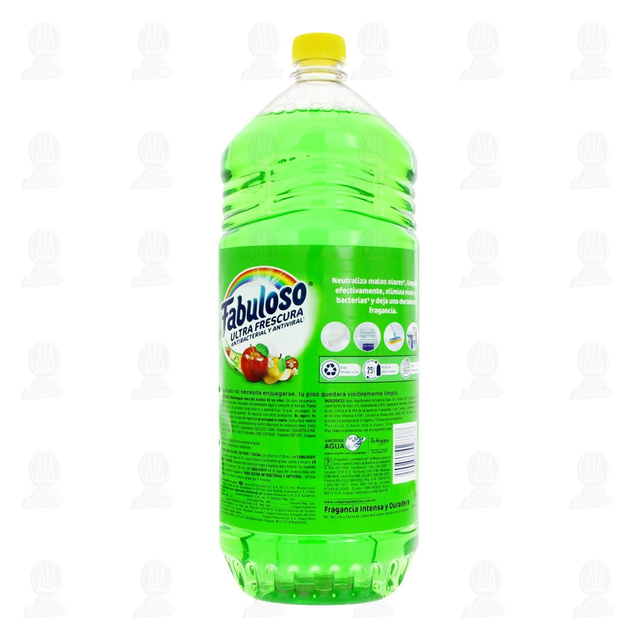 Limpiador L&iacute;quido Fabuloso Ultra Frescura Antibacterial y Antiviral Pasi&oacute;n de Frutas, 2 l. image number 2