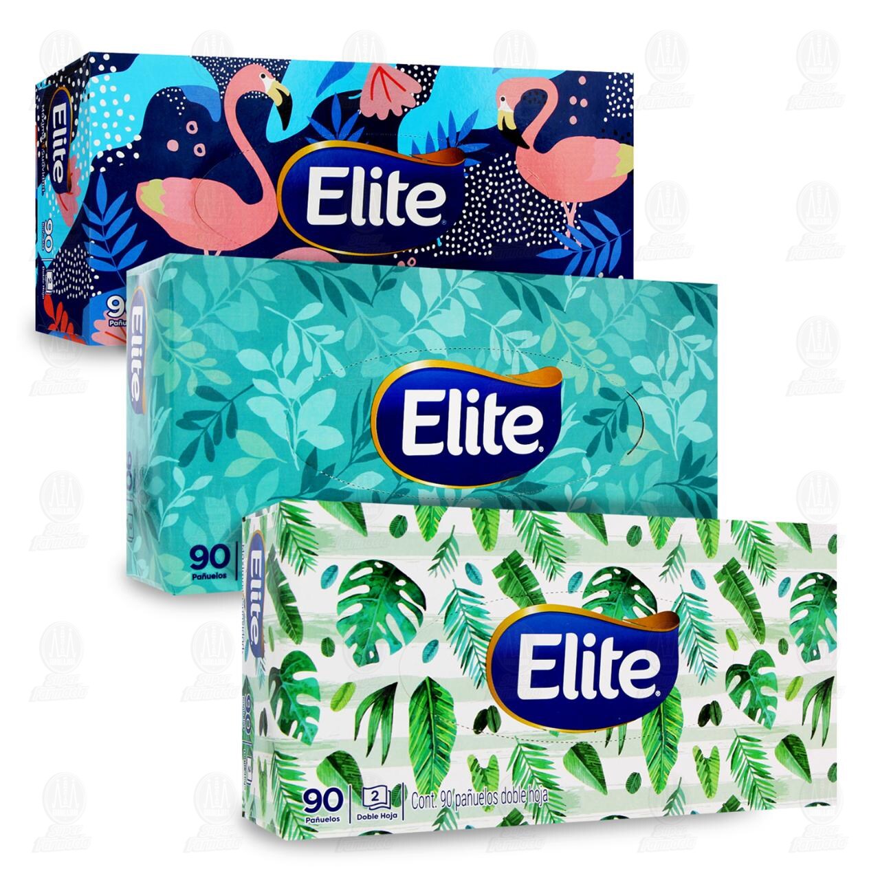 Pa&ntilde;uelos Elite Doble Hoja Diferentes Dise&ntilde;os, 90 pz. image number 2