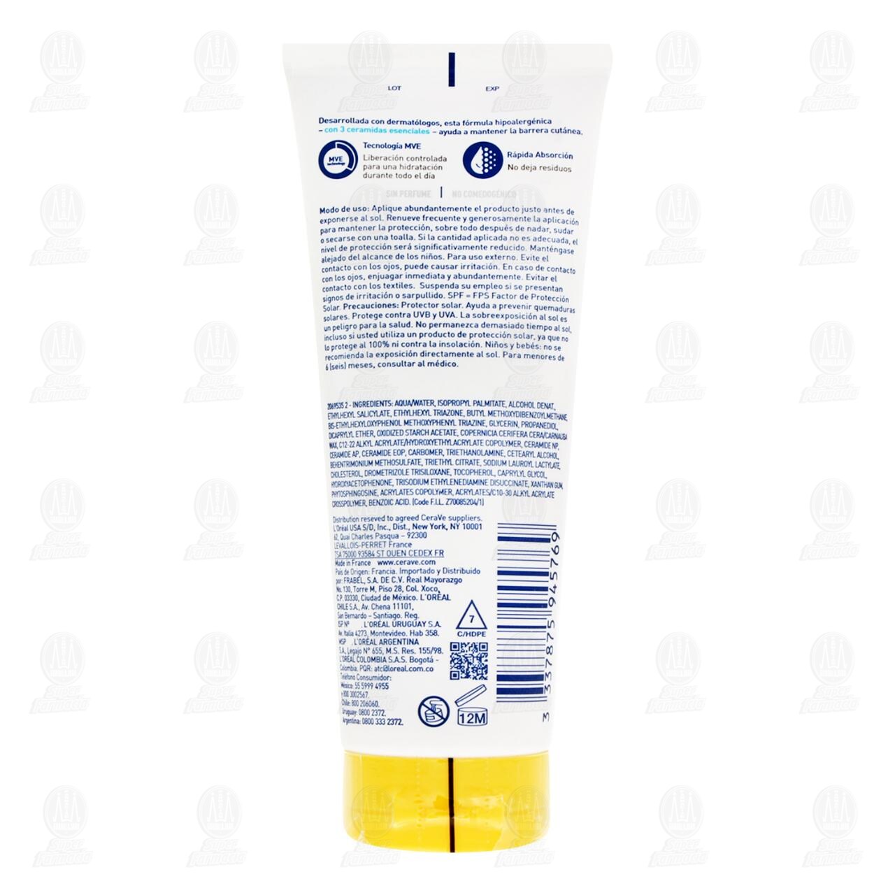 CeraVe Loci&oacute;n Protectora Invisible Hidratante FPS 50+, 75 ml. image number 1