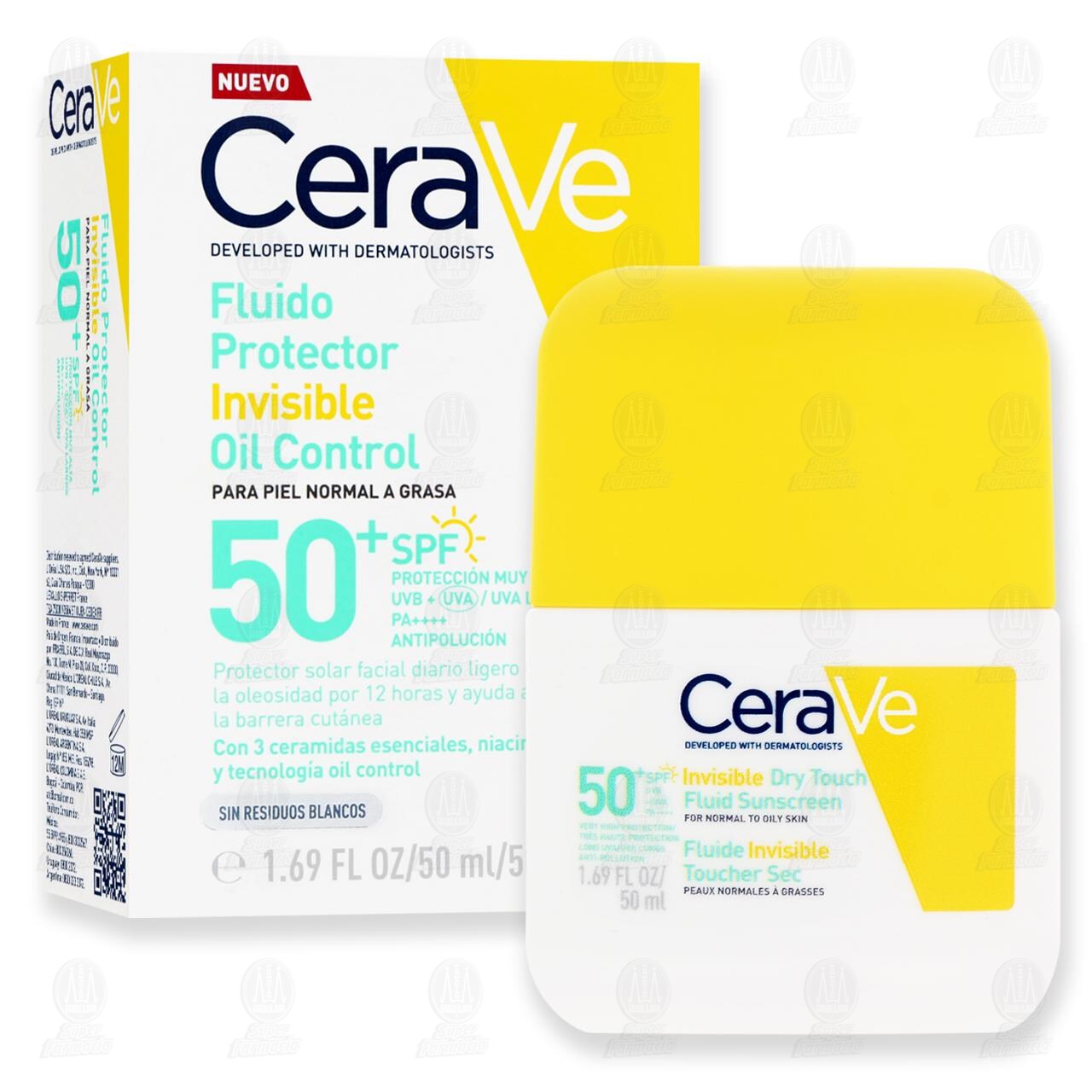 CeraVe Fluido Protector Invisible Oil Control SPF 50+, 50 ml. image number 3
