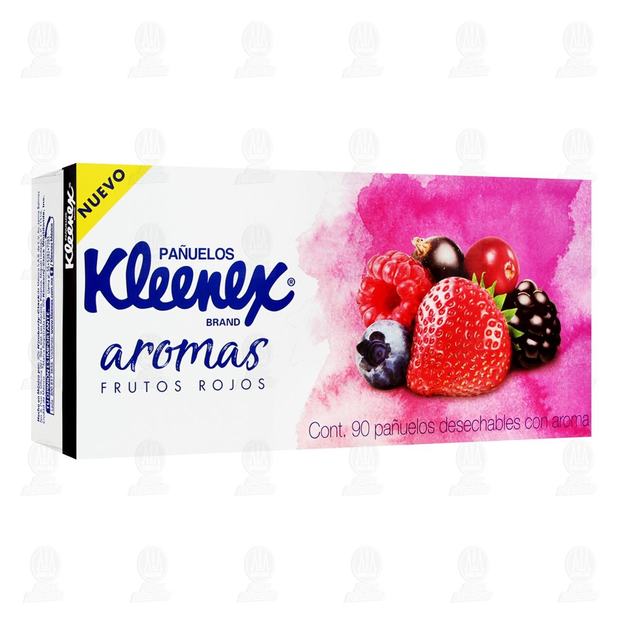 Pa&ntilde;uelos Kleenex Aromas Frutos Rojos, 90 pzas. image number 0