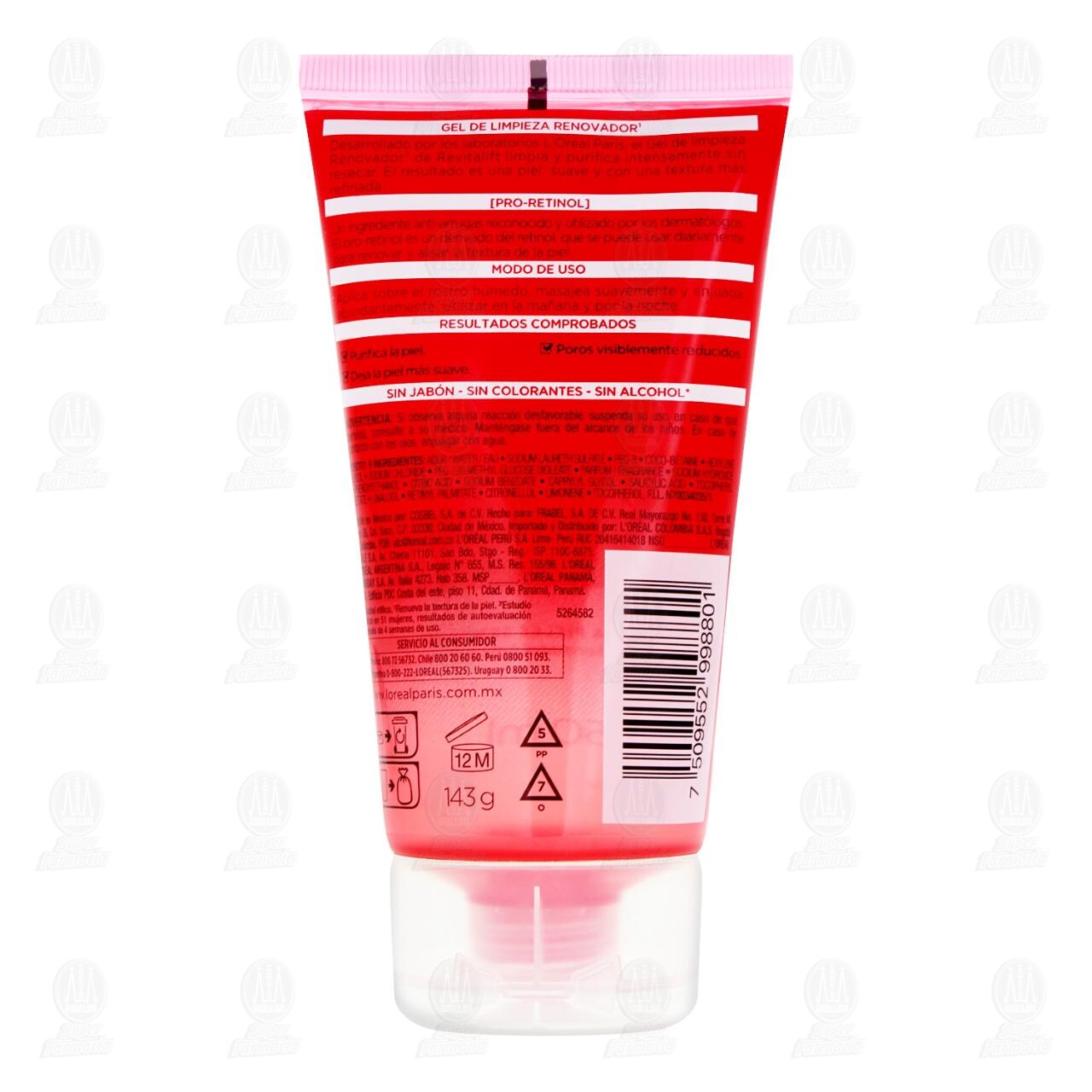 Gel de Limpieza Renovador L'Or&eacute;al Paris Revitalift Laser, 150 ml. image number 1
