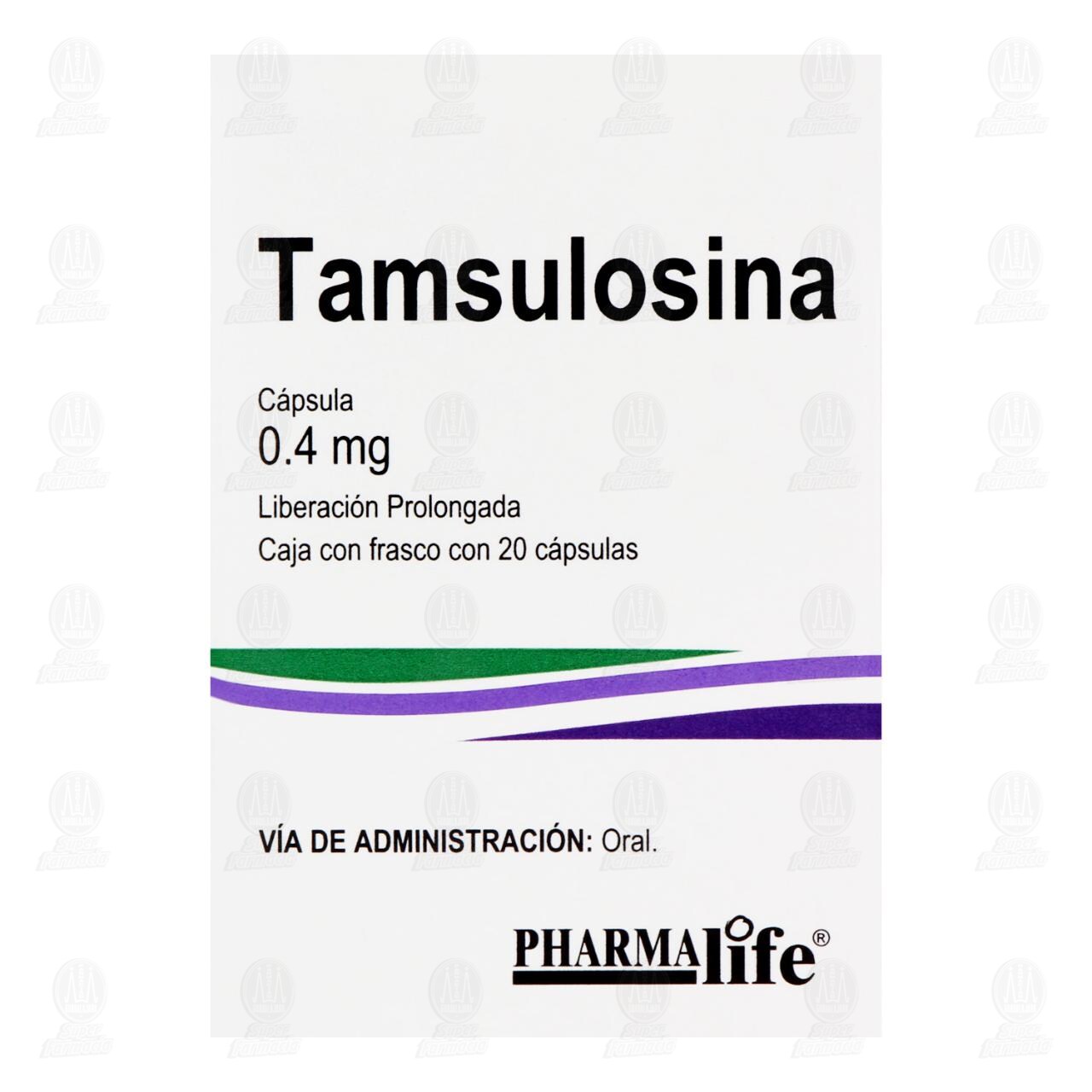 Tamsulosina 0.4 mg, 20 C&aacute;psulas Pharmalife. image number 1