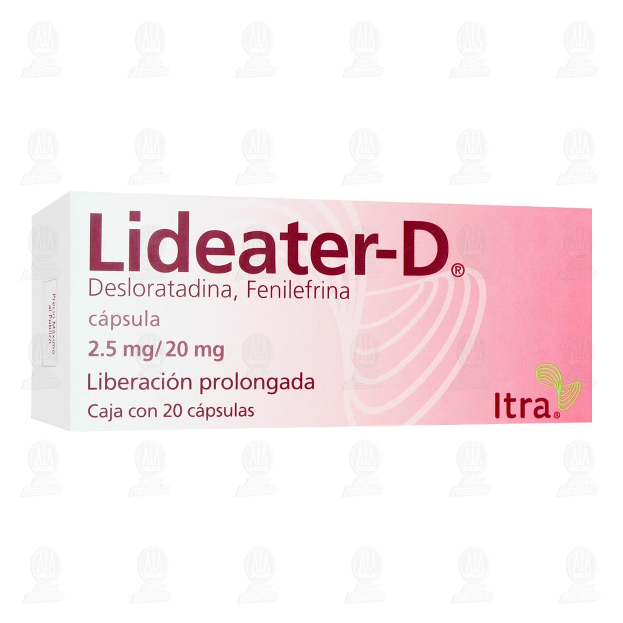 Lideater-D 2.5mg/20mg, 20 C&aacute;psulas. image number 0