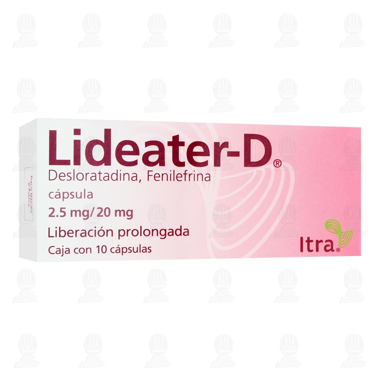Lideater-D 2.5mg/20mg, 10 C&aacute;psulas. image number 0