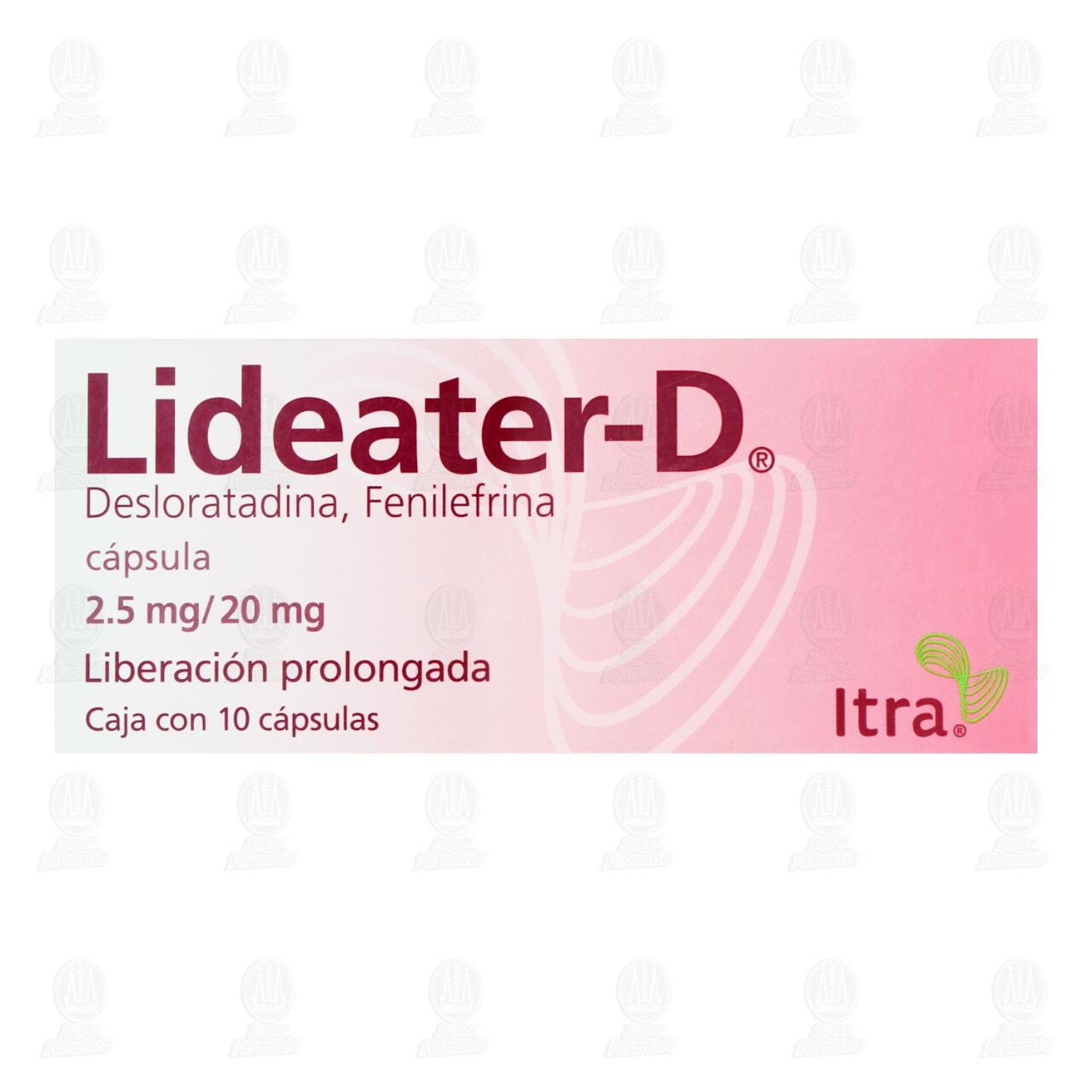 Lideater-D 2.5mg/20mg, 10 C&aacute;psulas. image number 1