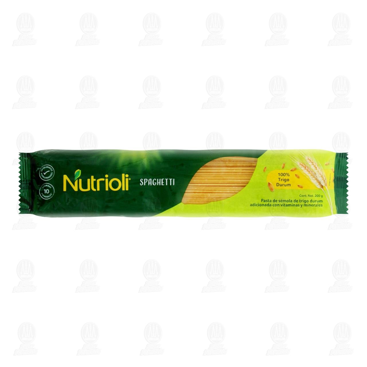 Pasta de S&eacute;mola de Trigo Durum Nutrioli Spaghetti, 200 gr. image number 0
