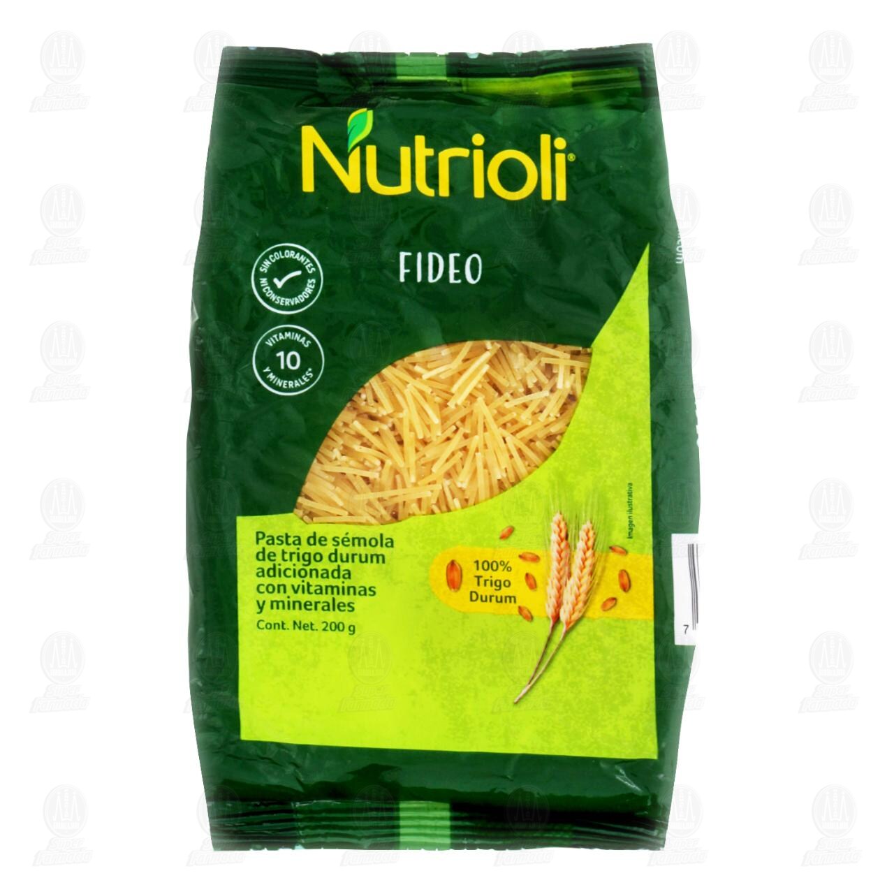 Pasta de S&eacute;mola de Trigo Durum Nutrioli Fideo, 200 gr. image number 0