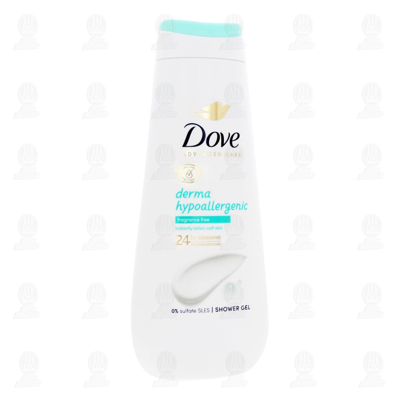 Jab&oacute;n L&iacute;quido Corporal Dove Advanced Care Derma Hypoallergenic, 400 ml. image number 0