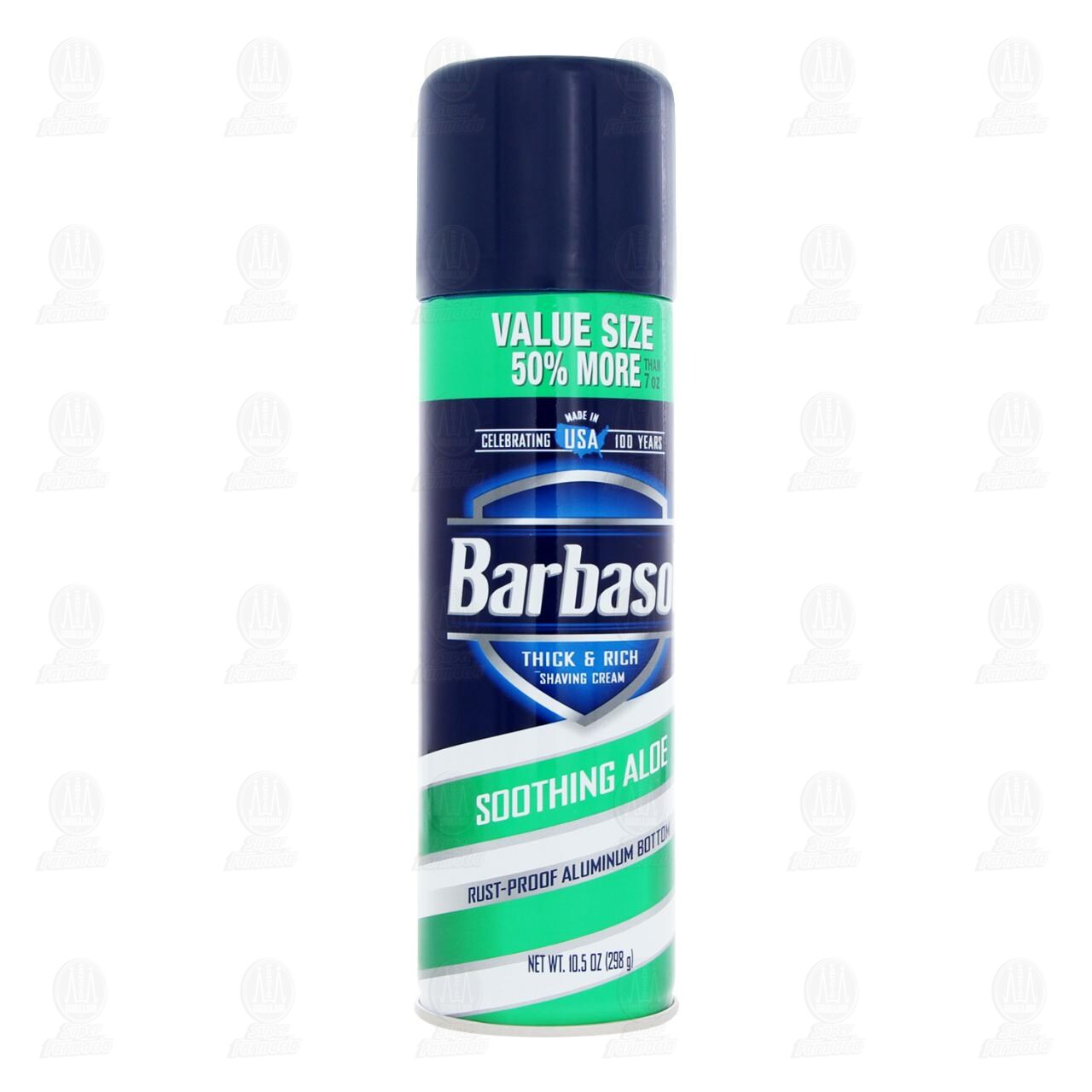 Espuma para Rasurar Barbasol con Aloe Vera, 298 gr.
