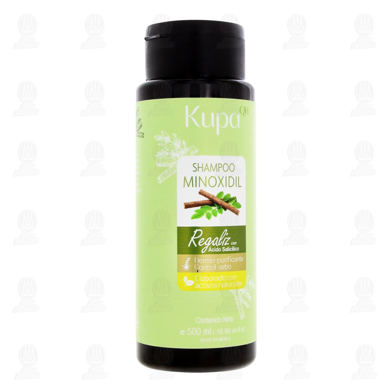 Shampoo Kupa Minoxidil Reg&aacute;liz con &Aacute;cido Salic&iacute;lico, 500 ml. image number 0