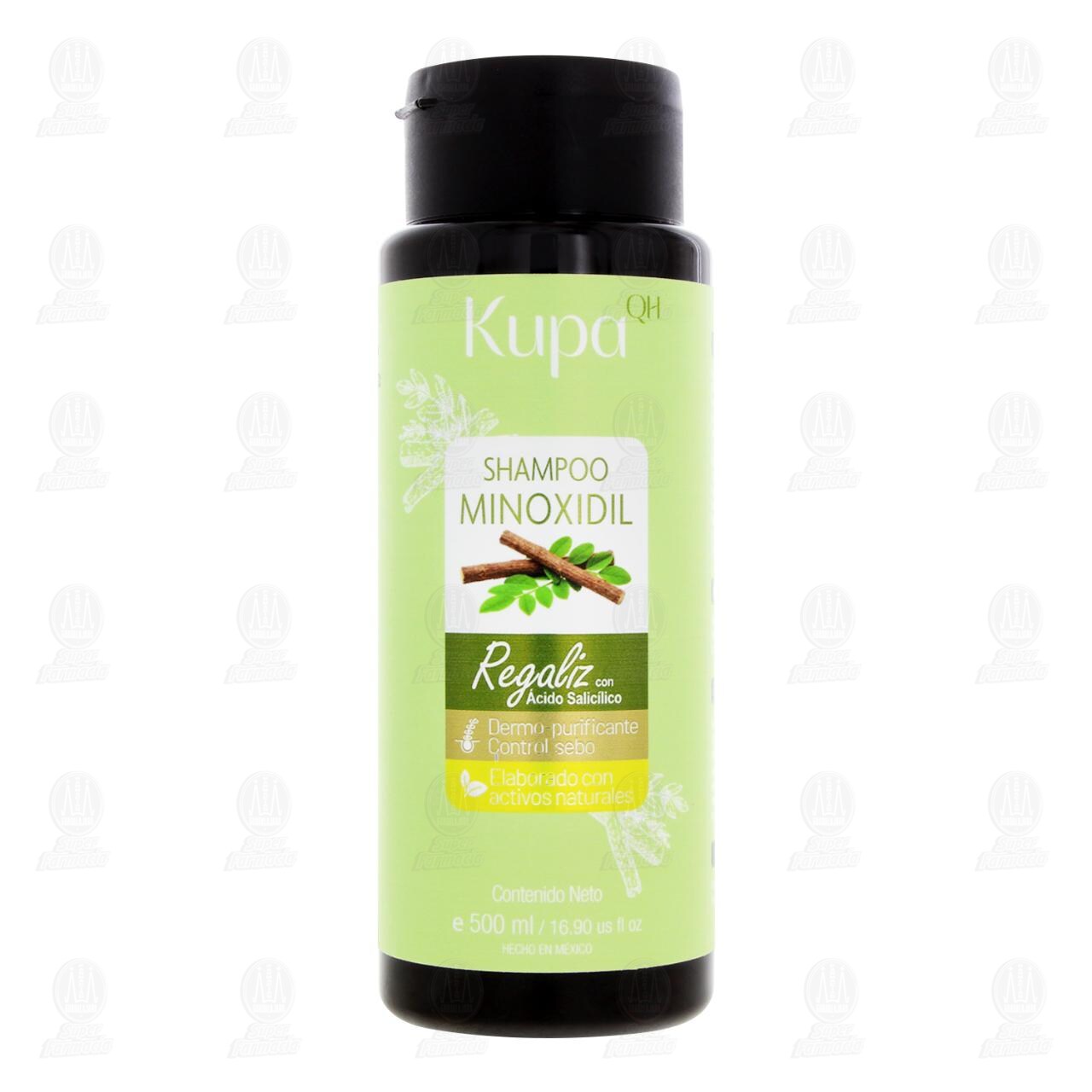 Shampoo Kupa Minoxidil Reg&aacute;liz con &Aacute;cido Salic&iacute;lico, 500 ml. image number 1