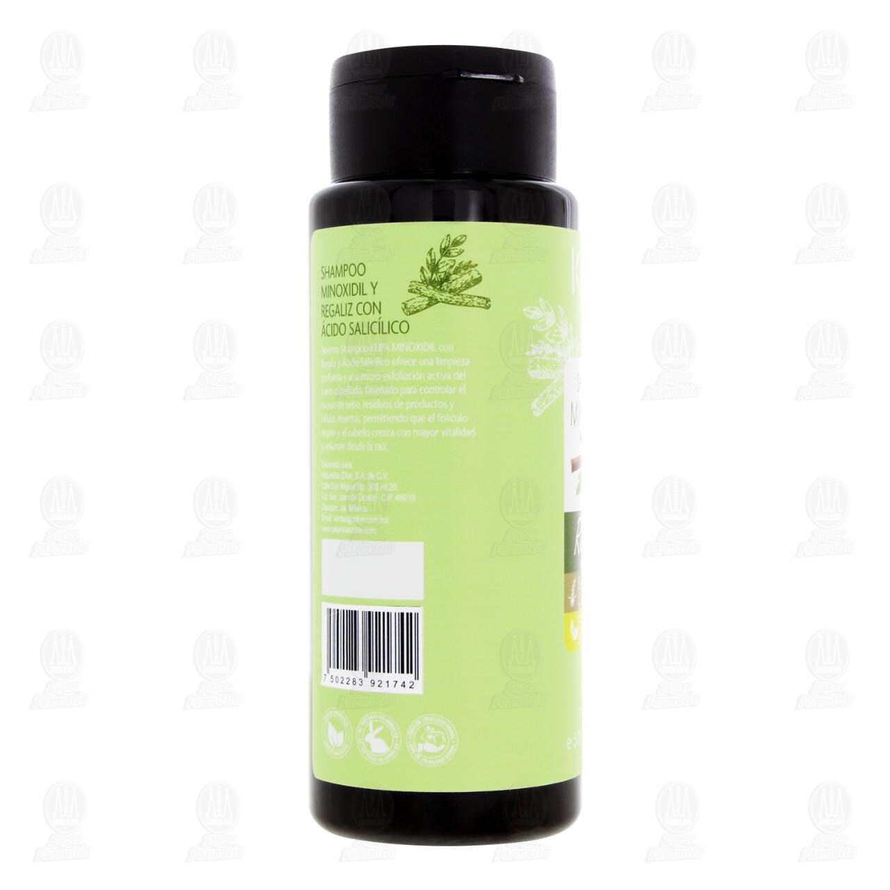 Shampoo Kupa Minoxidil Reg&aacute;liz con &Aacute;cido Salic&iacute;lico, 500 ml. image number 2
