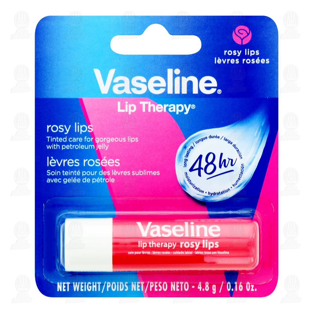 B&aacute;lsamo para Labios Vaseline Lip Therapy Rosy Lips, 4.8 gr. image number 0
