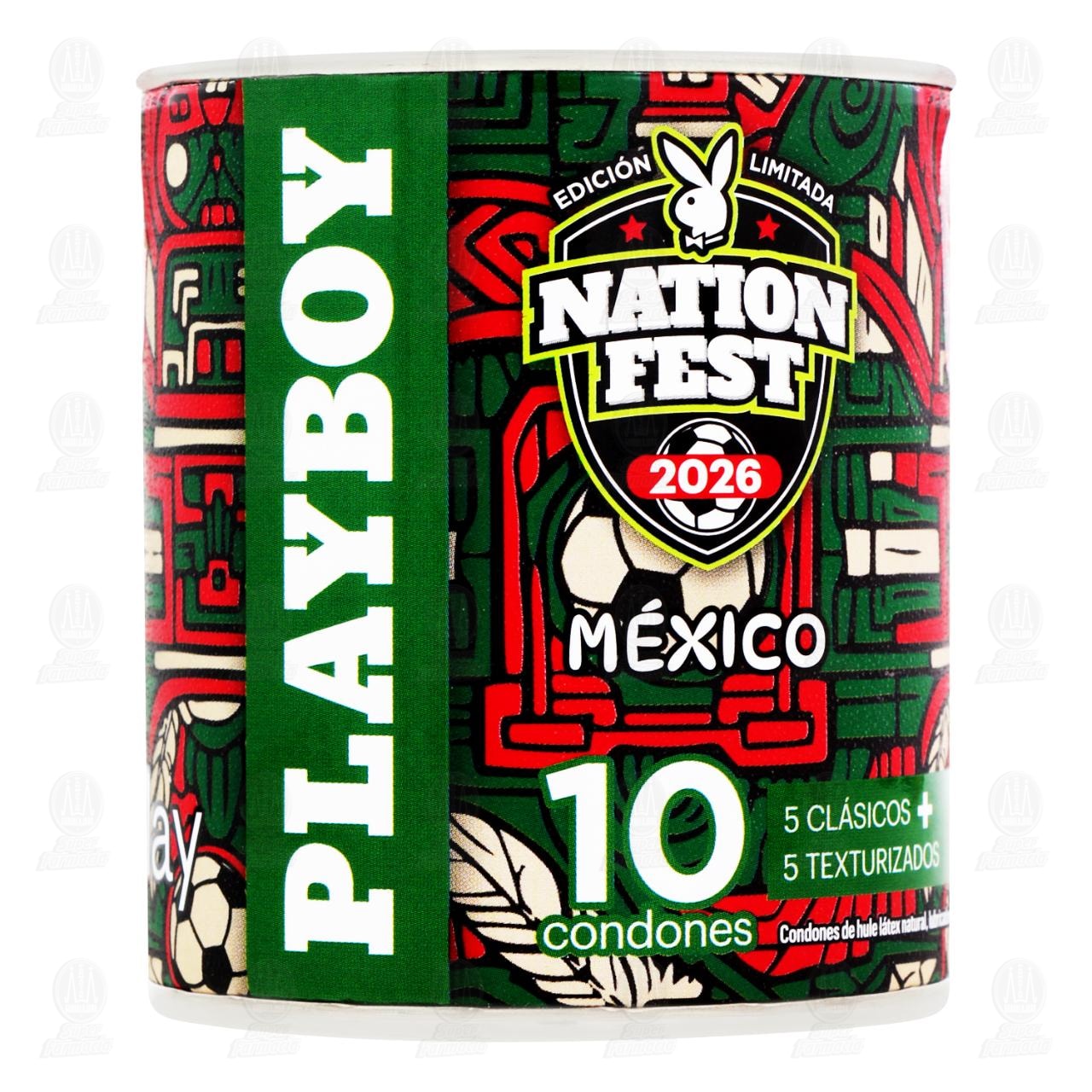 Condones Playboy Nation Fest Edici&oacute;n Limitada Varios Modelos, 10 pzas.