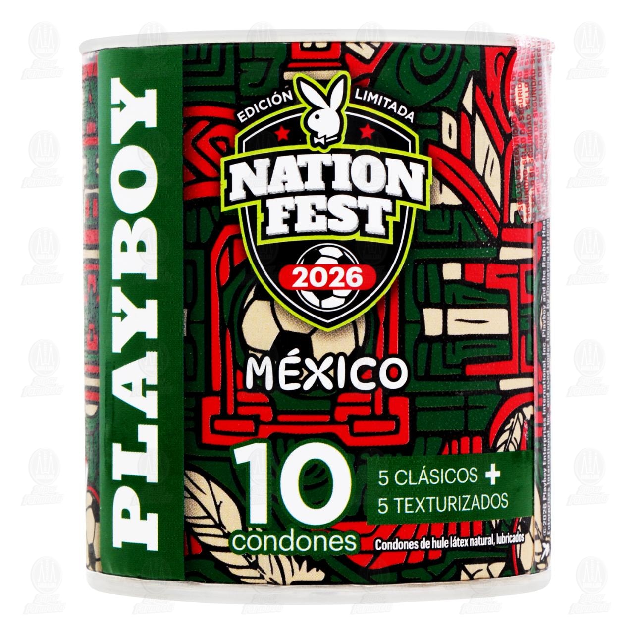 Condones Playboy Nation Fest Edici&oacute;n Limitada Varios Modelos, 10 pzas. image number 1