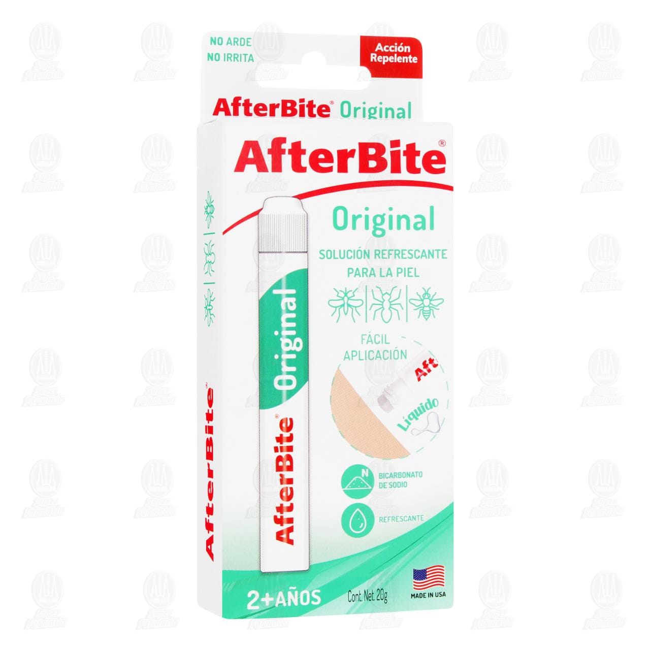 AfterBite Original Soluci&oacute;n Refrescante para la Piel Acci&oacute;n Repelente, 20 gr.