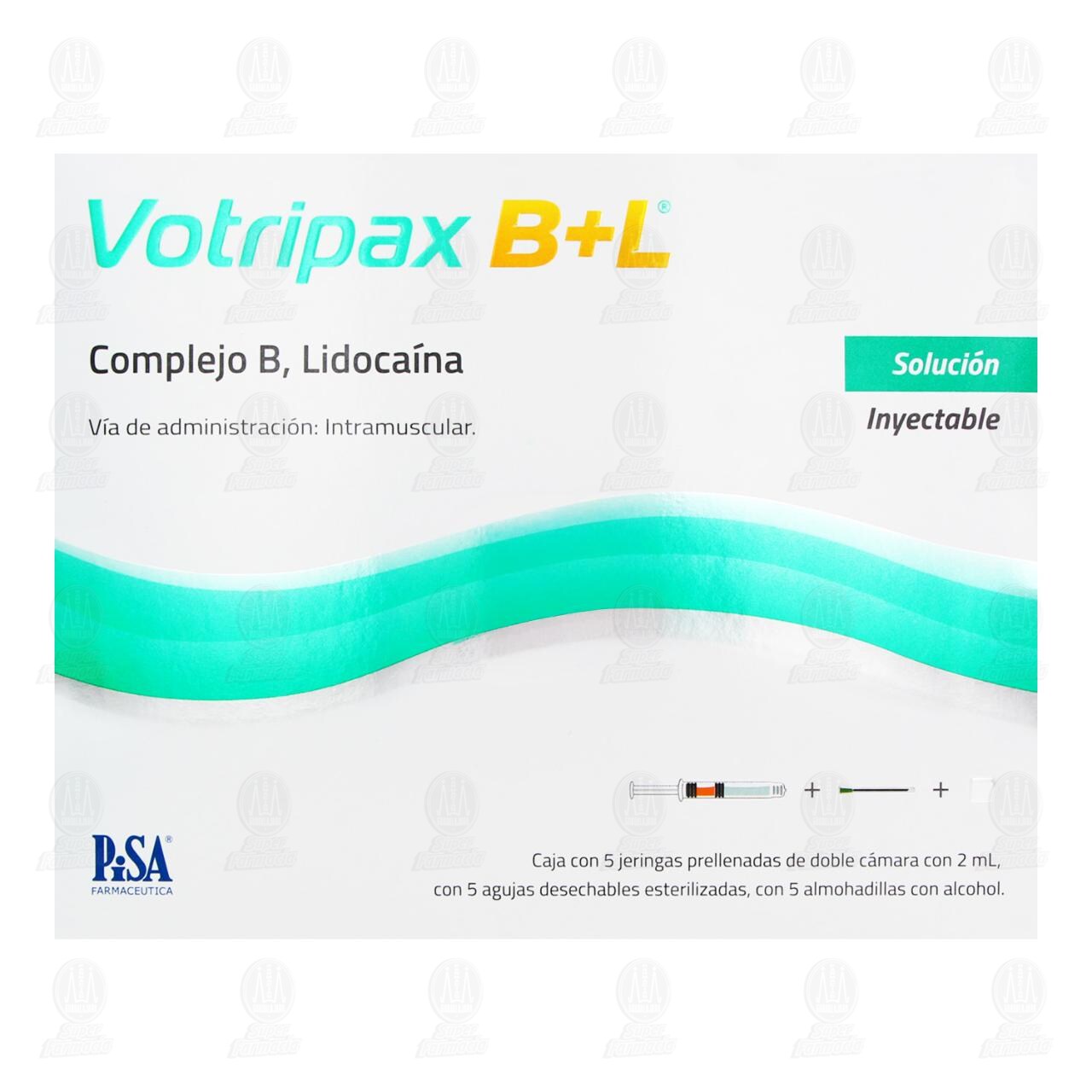 Votripax B+L Soluci&oacute;n Inyectable, 5 Jeringas Prellenadas de Doble C&aacute;mara con 2 ml. image number 1