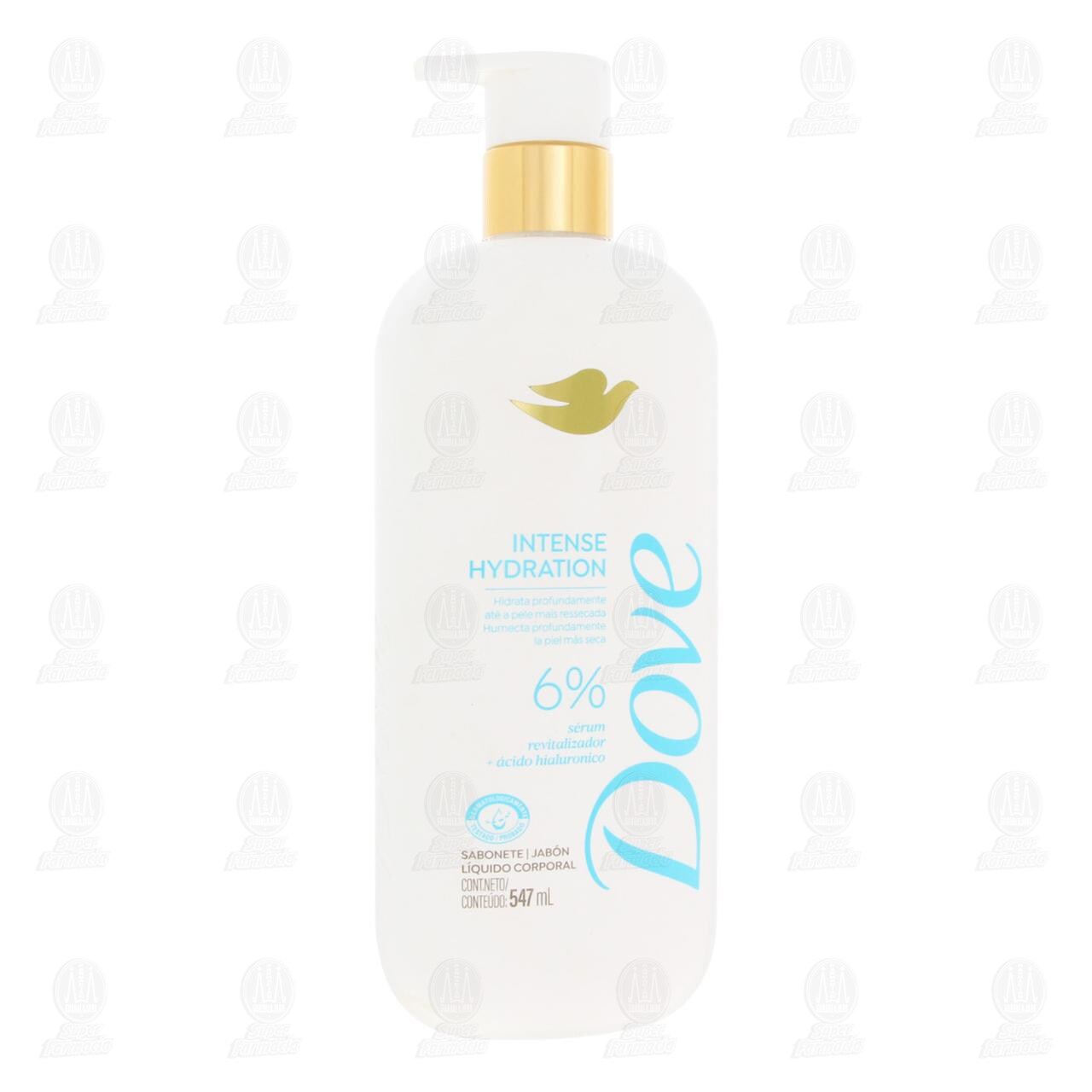 Jab&oacute;n L&iacute;quido Corporal Dove Intense Hydration con &Aacute;cido Hialur&oacute;nico, 547 ml. image number 0