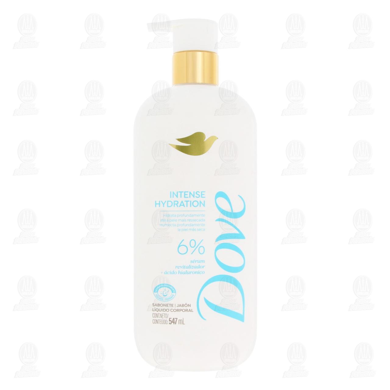 Jab&oacute;n L&iacute;quido Corporal Dove Intense Hydration con &Aacute;cido Hialur&oacute;nico, 547 ml. image number 1