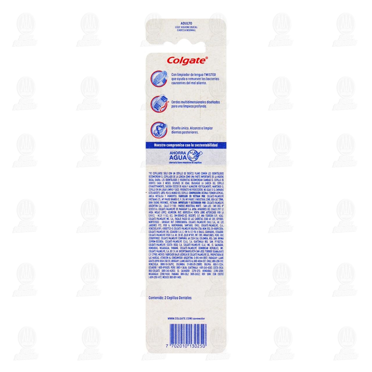 Cepillo Dental Colgate Twister Fresh Medio, 2 pzas. image number 1