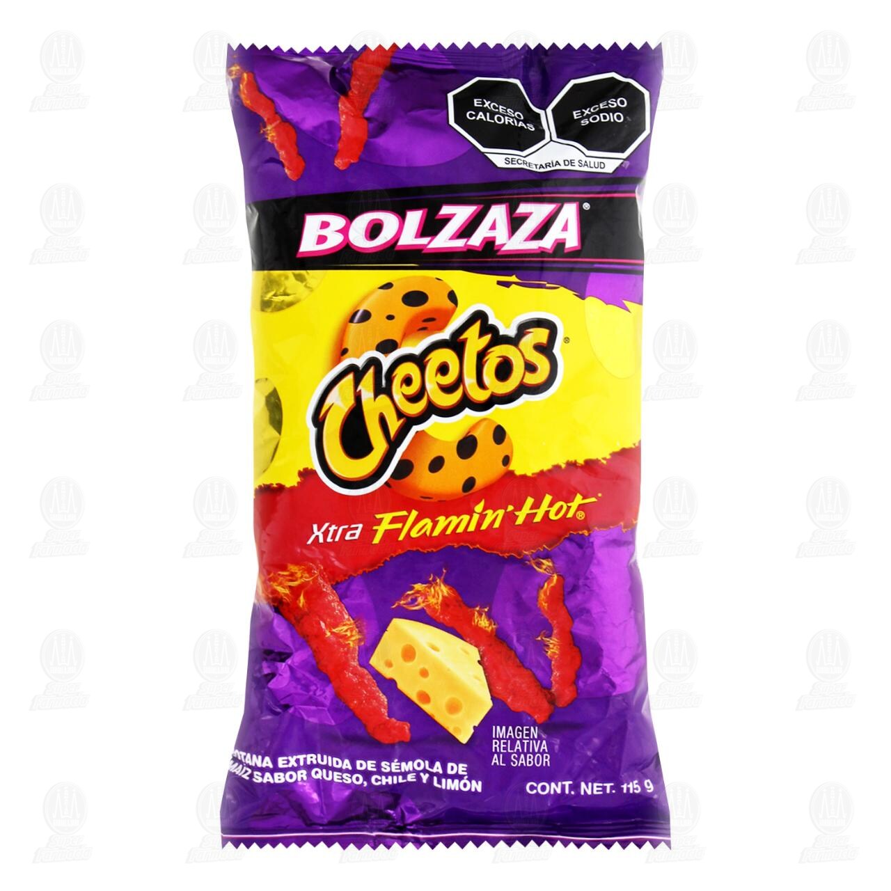 Botana Cheetos Xtra Flamin' Hot Sabor Queso, Chile y Lim&oacute;n, 115 gr. image number 0