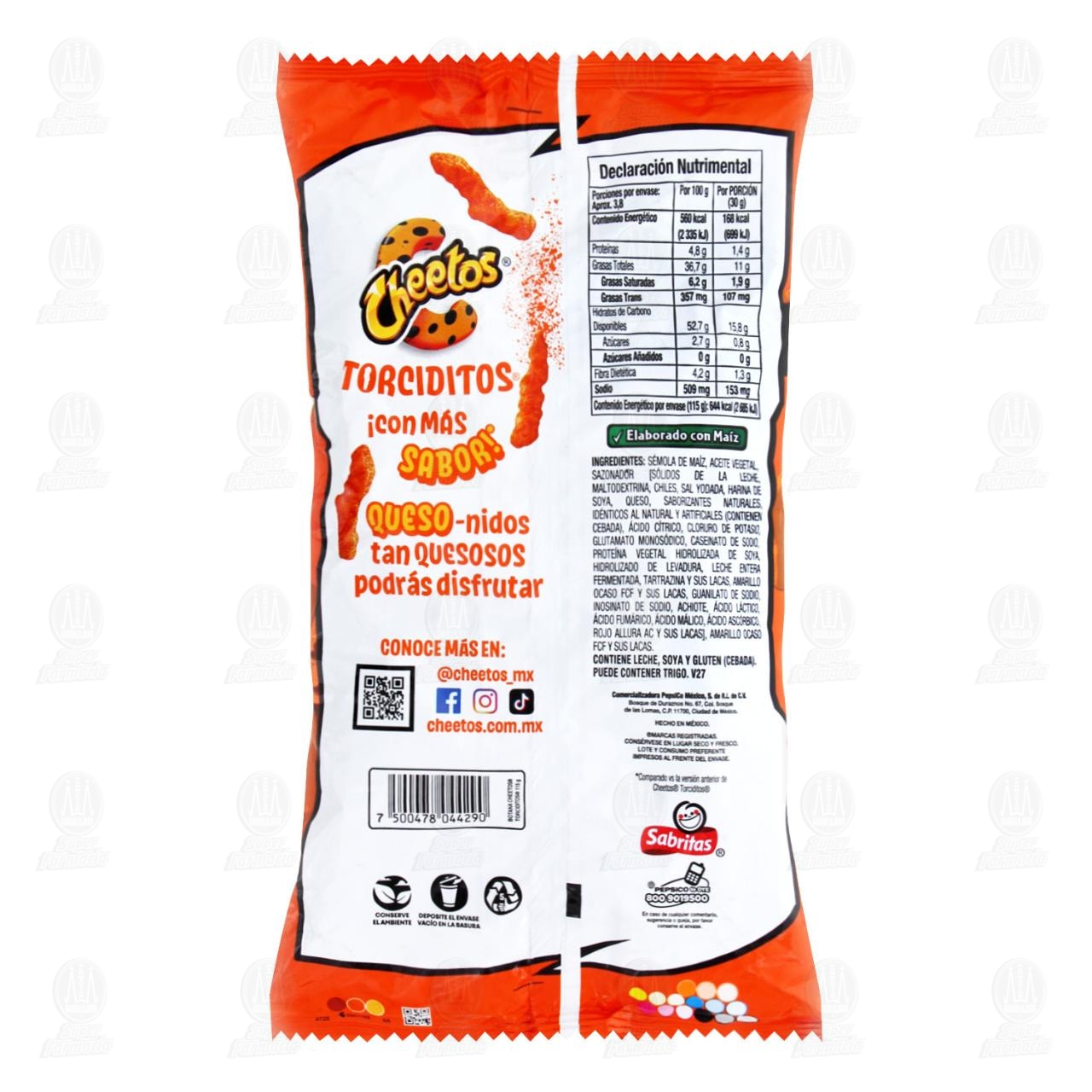Botana Cheetos Torciditos con Queso y Chile, 115 gr. image number 1