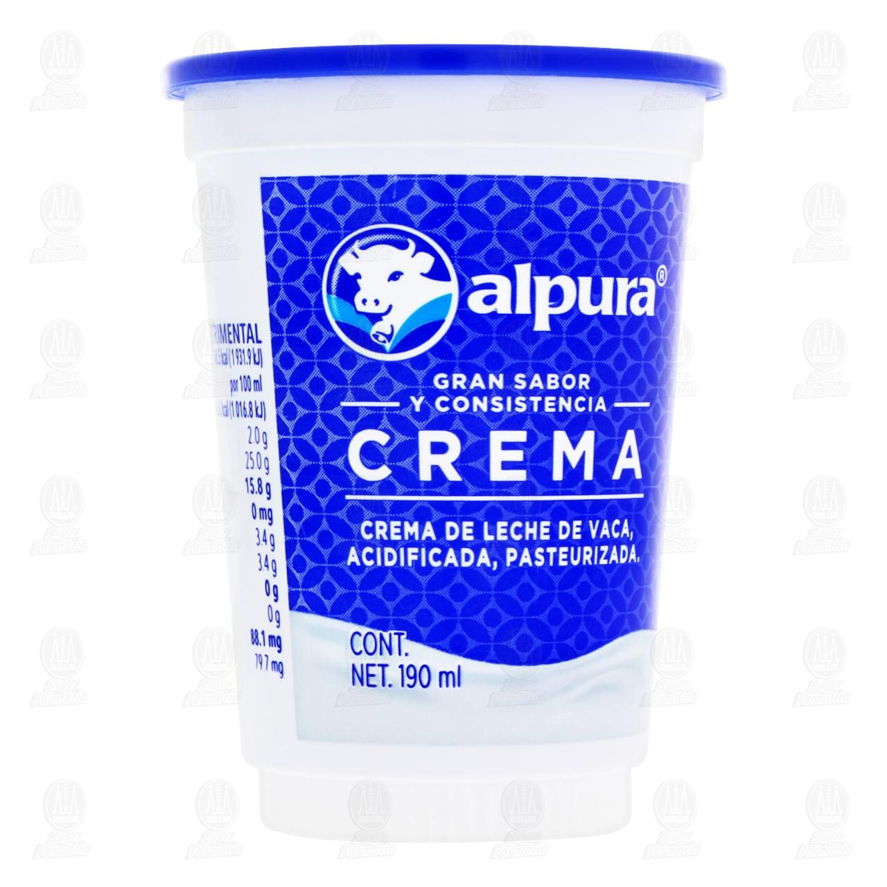 Crema Alpura Acidificada, 190 ml. image number 0