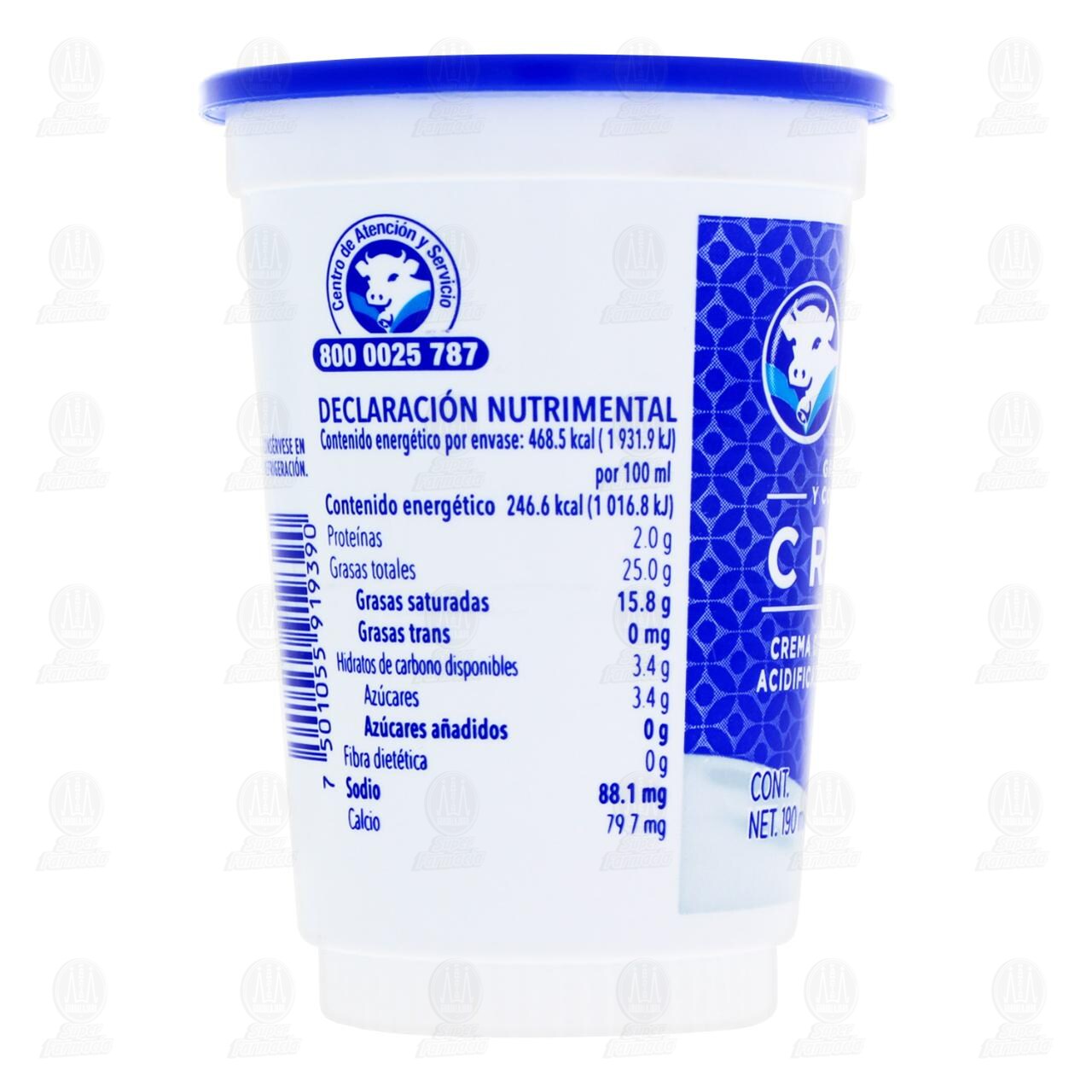 Crema Alpura Acidificada, 190 ml. image number 2