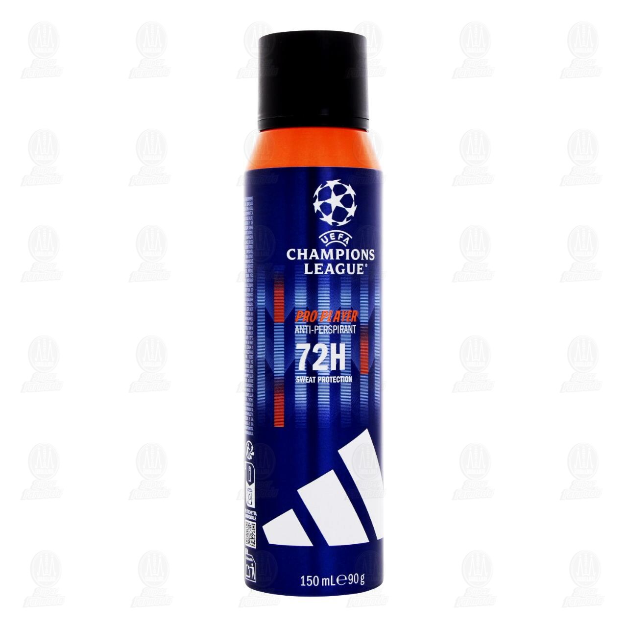 Antitranspirante Adidas UEFA Champions League Pro Player en Aerosol, 150 ml. image number 0