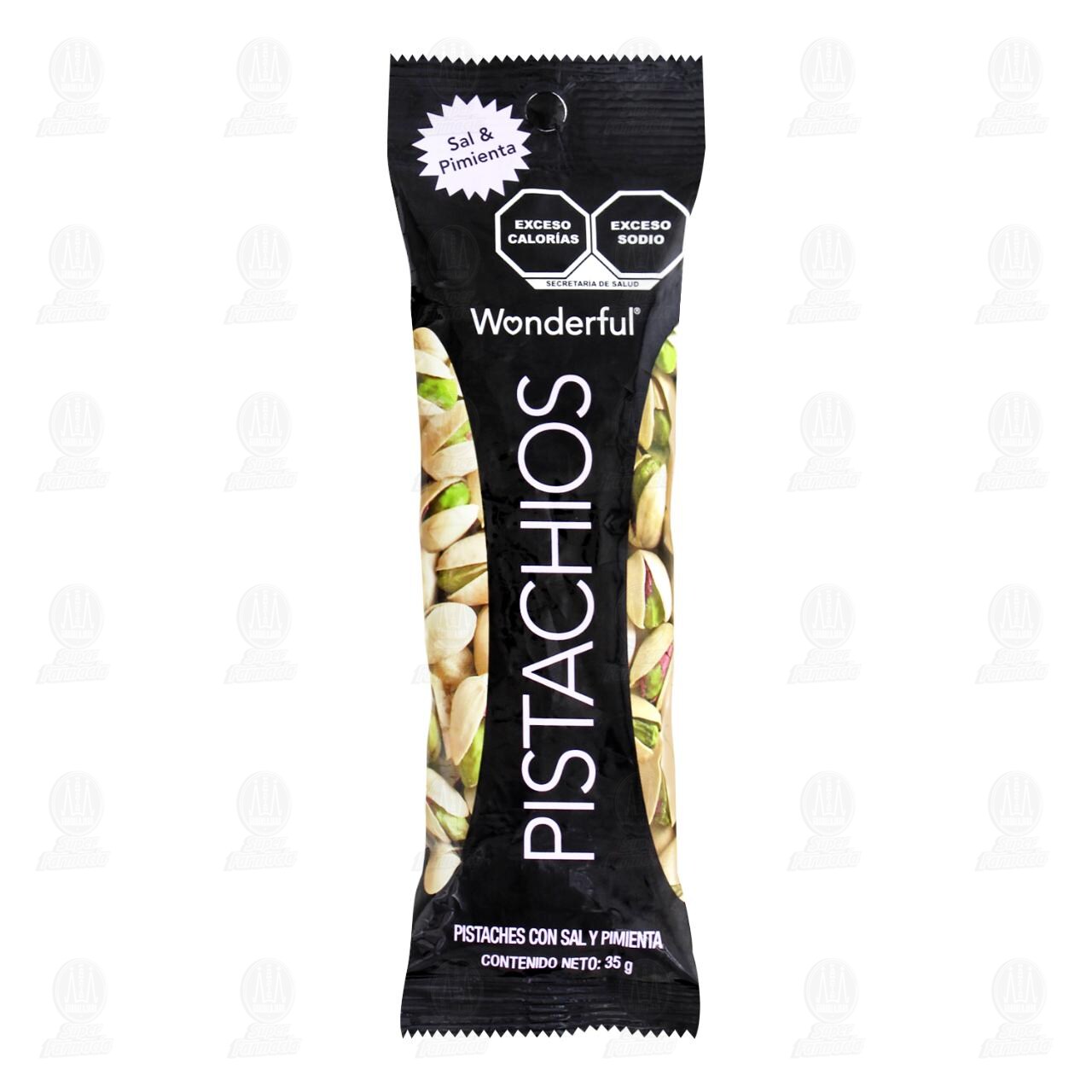 Pistaches Wonderful con Sal y Pimienta, 35 gr. image number 0