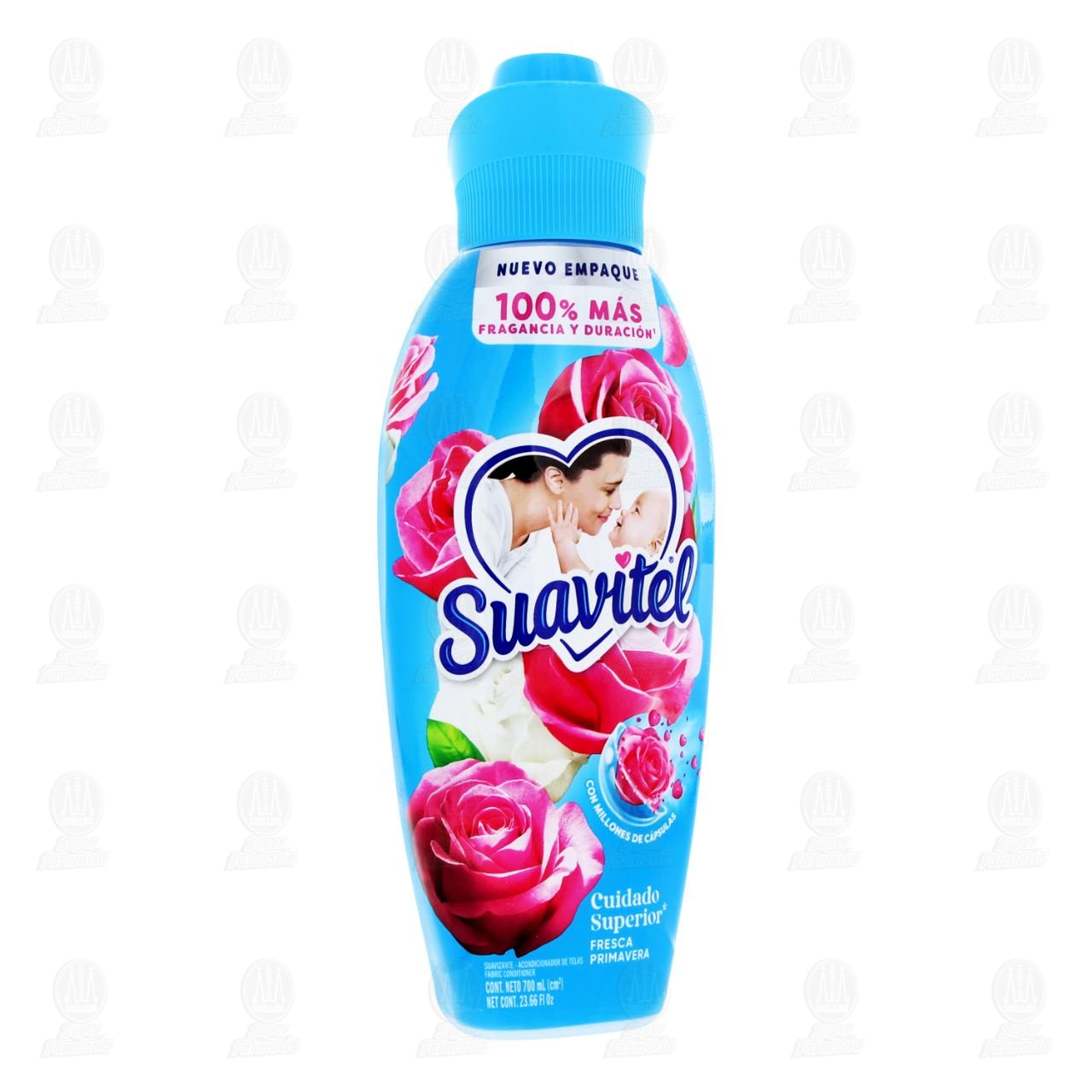 Suavizante de Telas Suavitel Cuidado Superior Fresca Primavera, 700 ml.