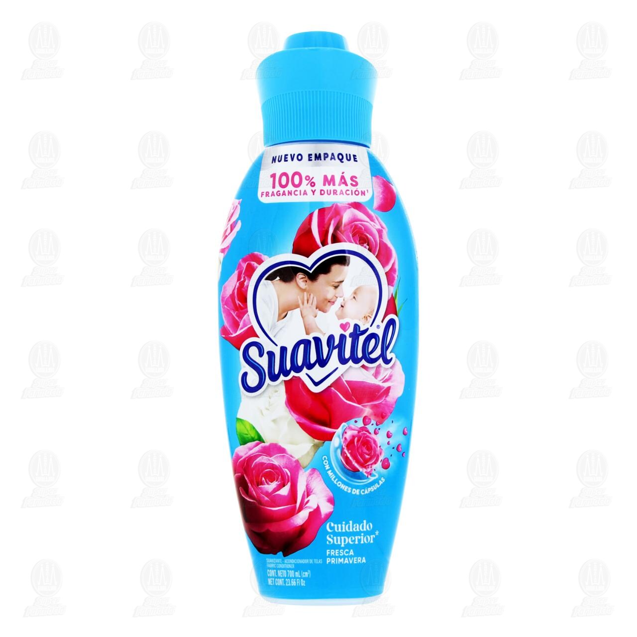 Suavizante de Telas Suavitel Cuidado Superior Fresca Primavera, 700 ml. image number 1