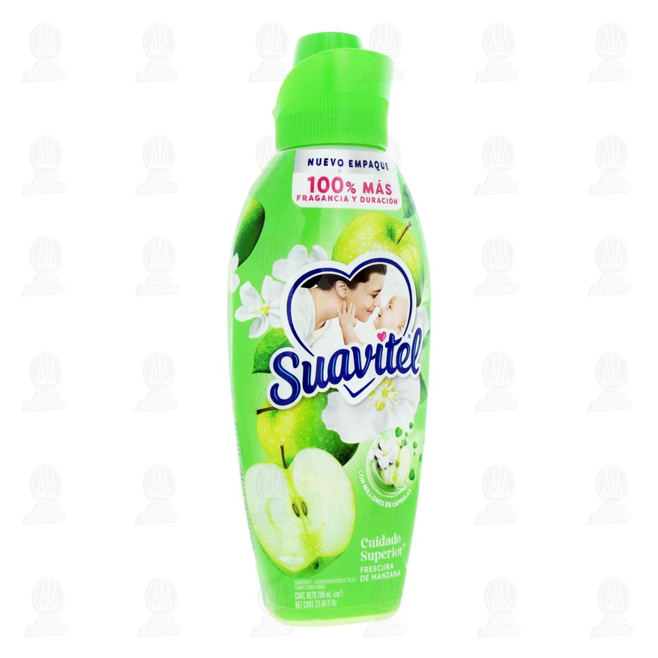 Suavizante de Telas Suavitel Cuidado Superior Frescura de Manzana, 700 ml.