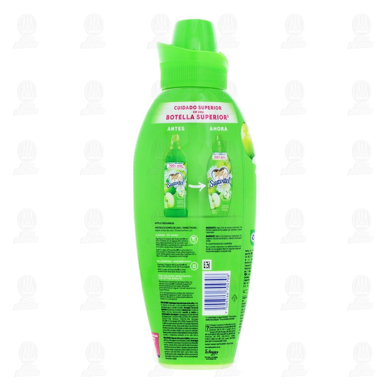 Suavizante de Telas Suavitel Cuidado Superior Frescura de Manzana, 700 ml. image number 2