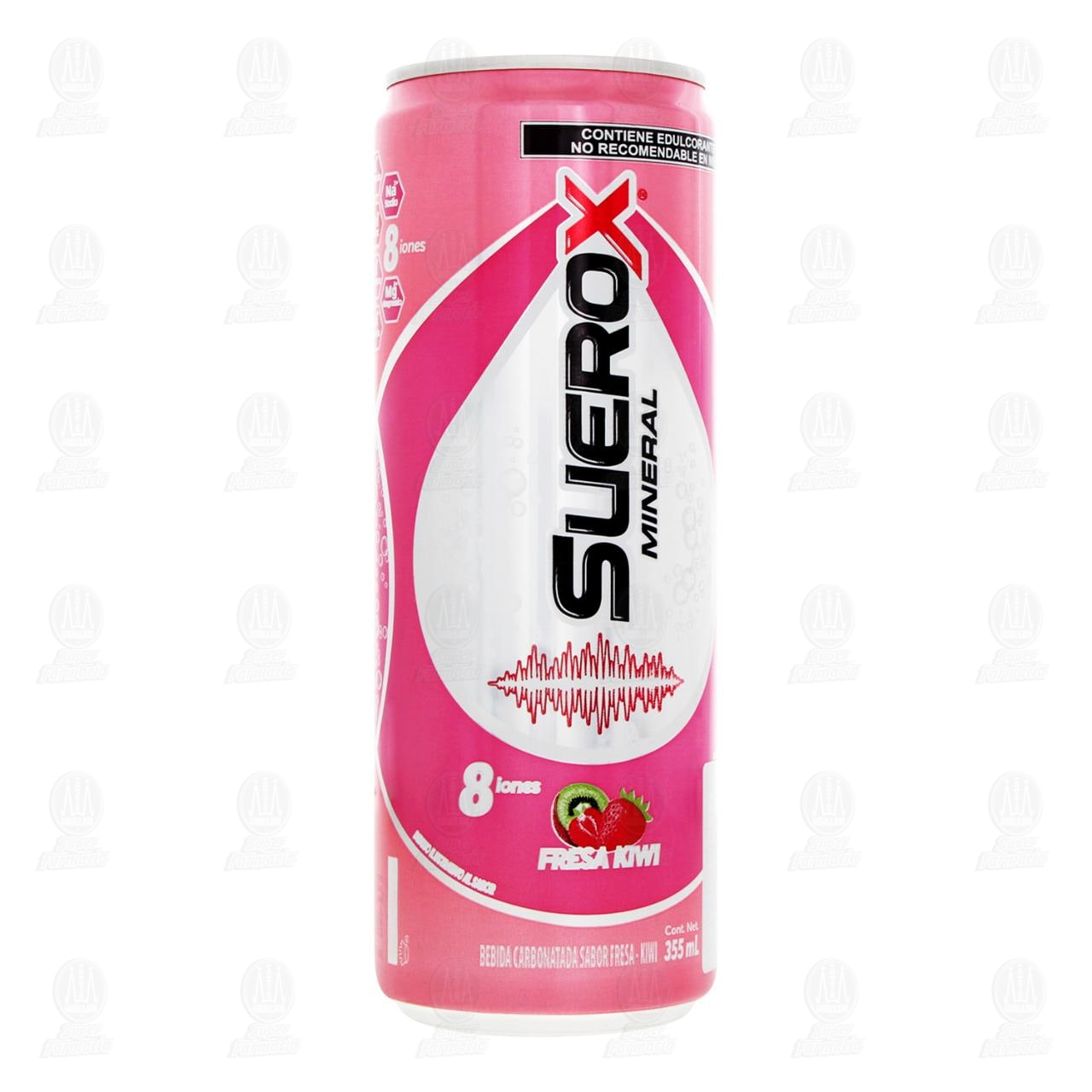 Bebida Suerox Mineral Sabor Fresa Kiwi, 355 ml.