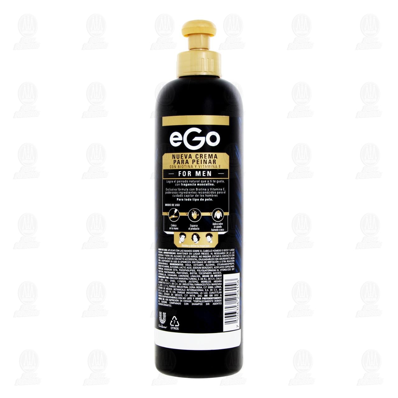 Crema para Peinar Ego For Men Definici&oacute;n Duradera con Fragancia Masculina, 300 ml. image number 2