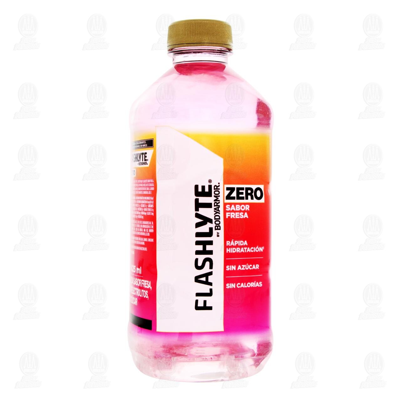 Bebida Flashlyte Zero Sabor Fresa, 625 ml. image number 0