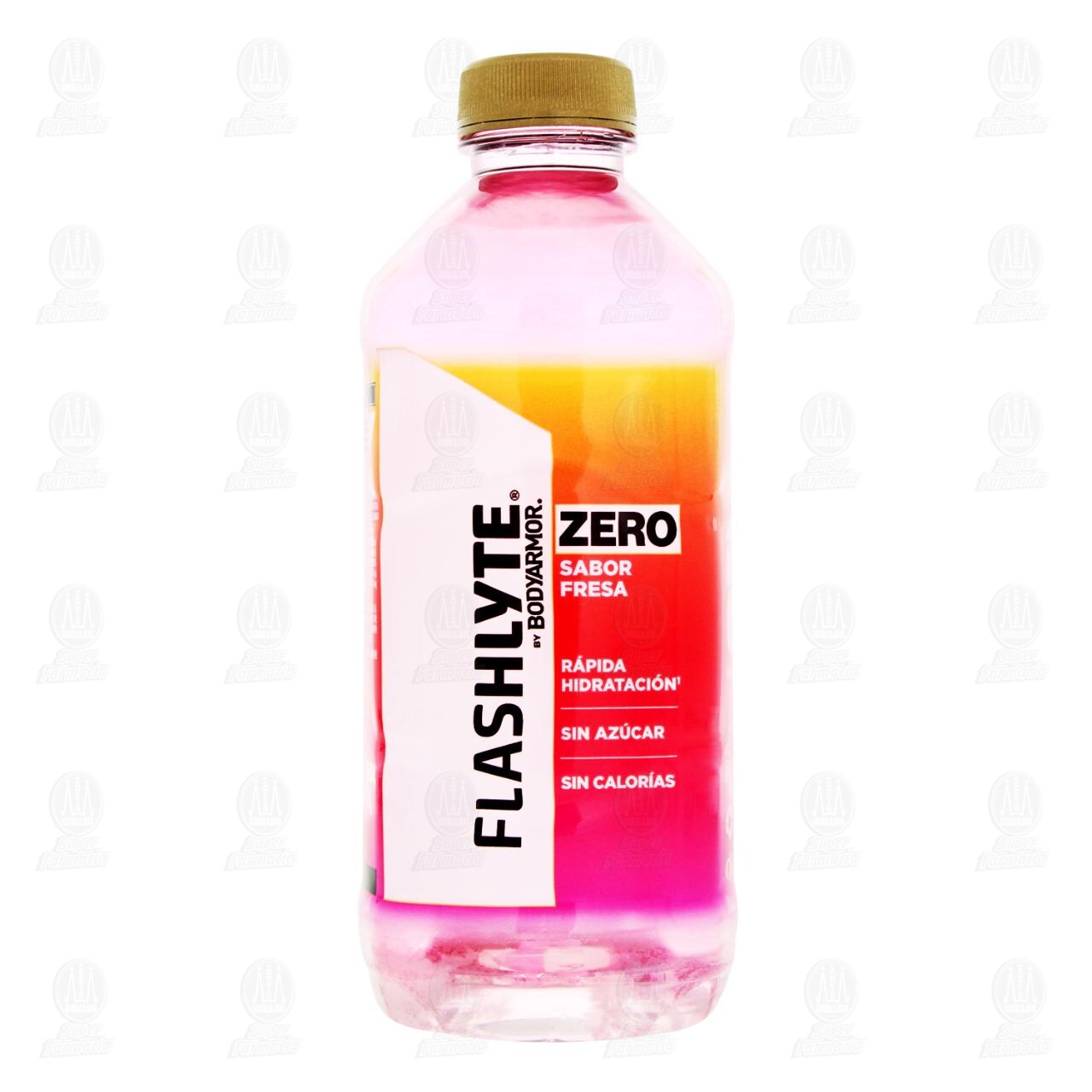 Bebida Flashlyte Zero Sabor Fresa, 625 ml. image number 1
